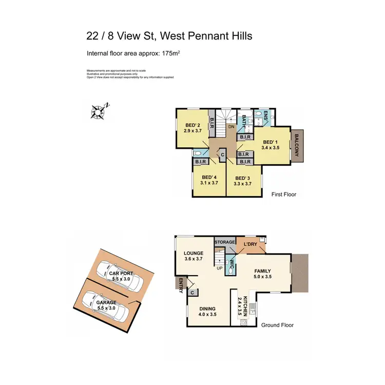 Floorplan of Homely semi-detached listing, 22/8 View Street, West Pennant Hills NSW 2125