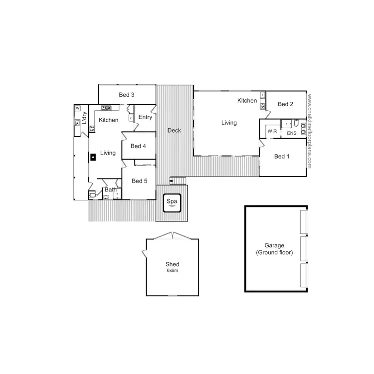 Floorplan of Homely house listing, 6 Catherine Street, Goughs Bay VIC 3723