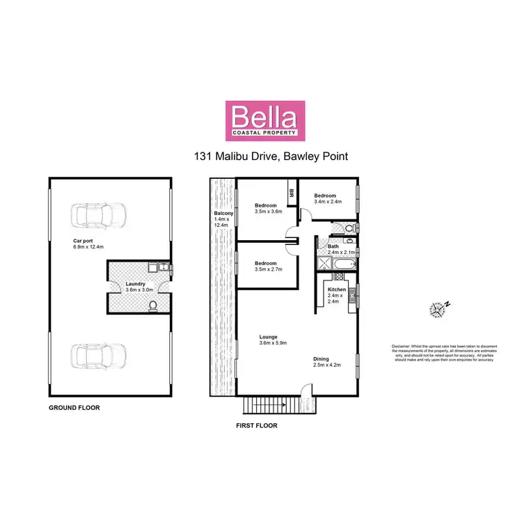 Floorplan of Homely house listing, 131 Malibu Drive, Bawley Point NSW 2539