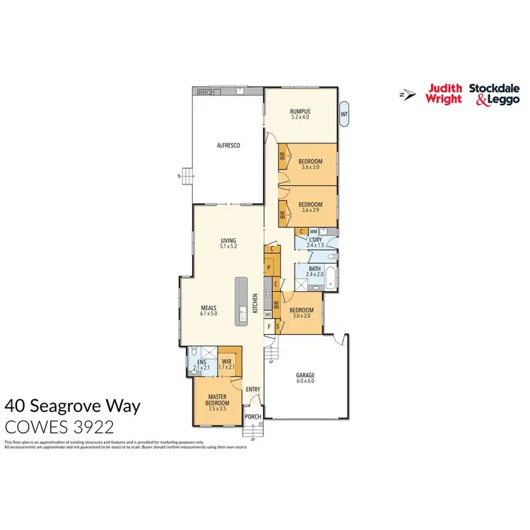 Floorplan of Homely house listing, 40 Seagrove Way, Cowes VIC 3922