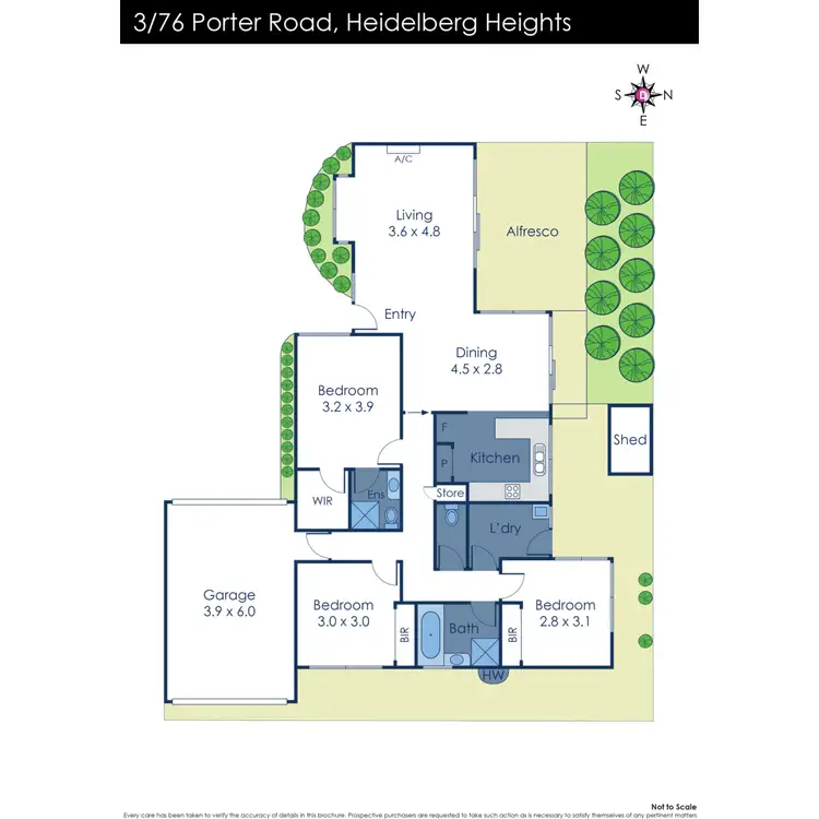 Floorplan of Homely unit listing, 3/76 Porter Road, Heidelberg Heights VIC 3081