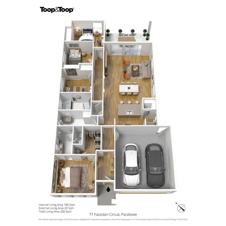 Floorplan of Homely house listing, 77 Fazzolari Circuit, Paralowie SA 5108