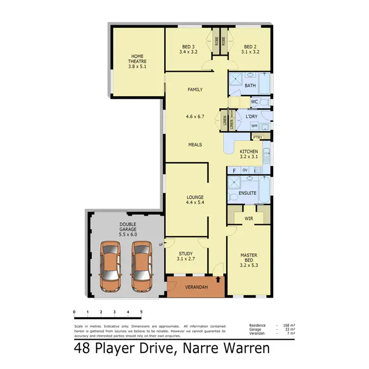 Floorplan of Homely house listing, 48 Player Drive, Narre Warren VIC 3805