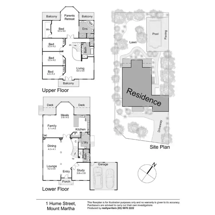 Floorplan of Homely house listing, 1 Hume Street, Mount Martha VIC 3934