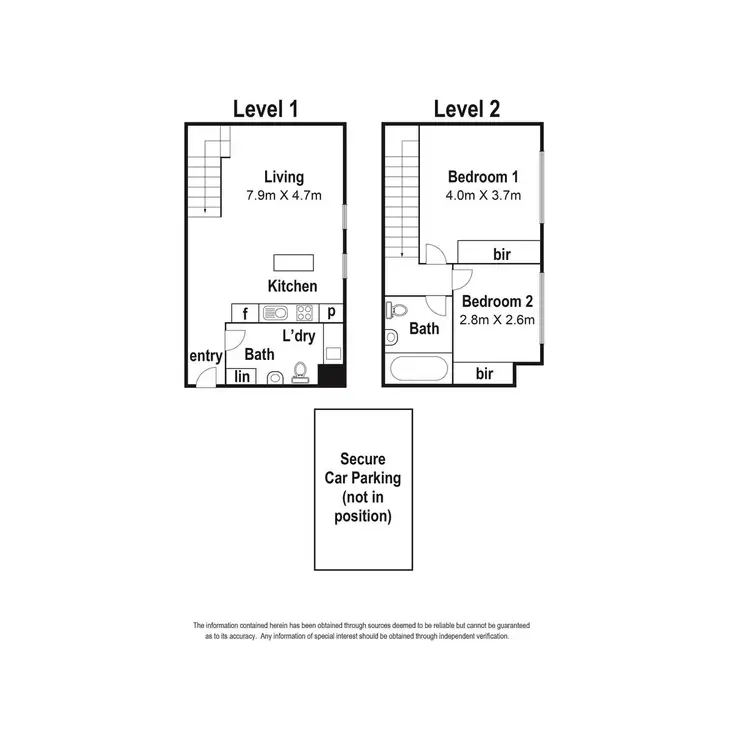 Floorplan of Homely apartment listing, 511/9 Degraves Street, Melbourne VIC 3000