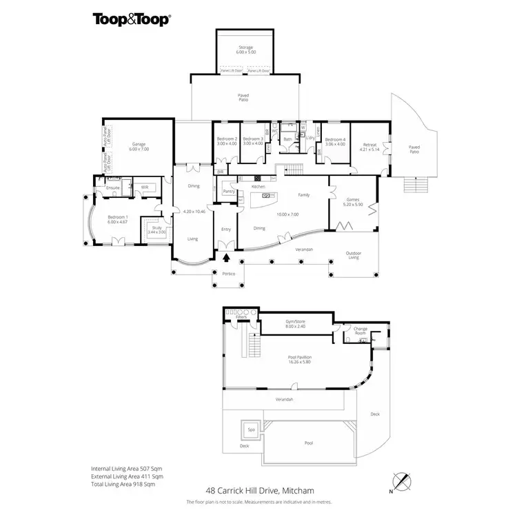 Floorplan of Homely house listing, 48 Carrick Hill Drive, Mitcham SA 5062