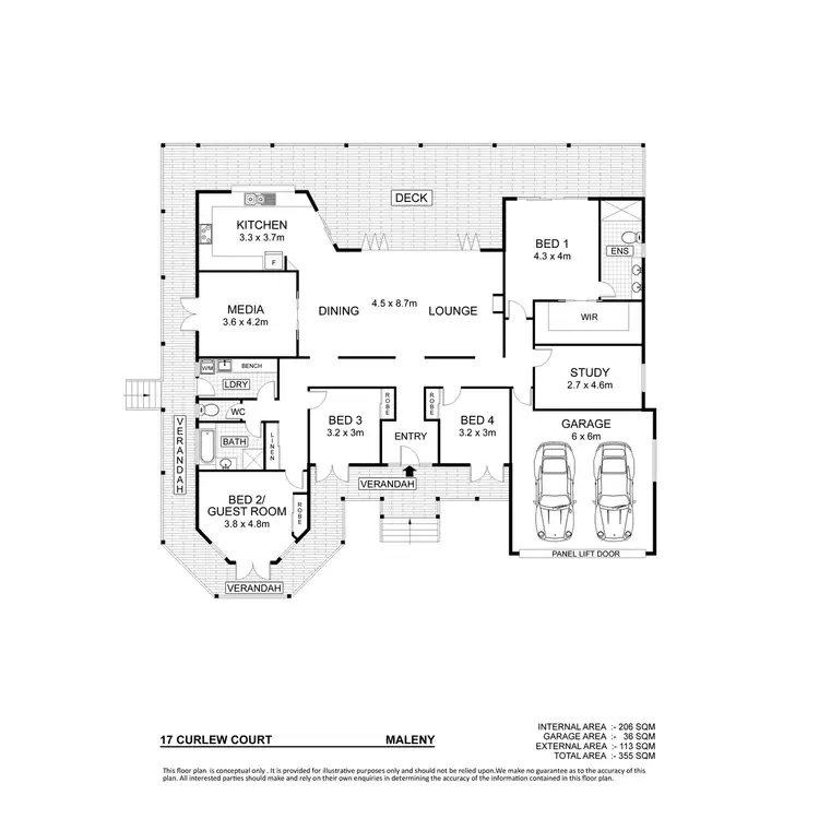 Floorplan of Homely house listing, 17 Curlew Court, Maleny QLD 4552