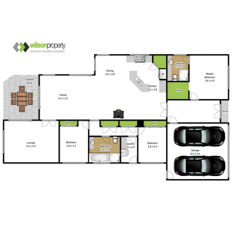 Floorplan of Homely house listing, 1/12 Galway Court, Traralgon VIC 3844