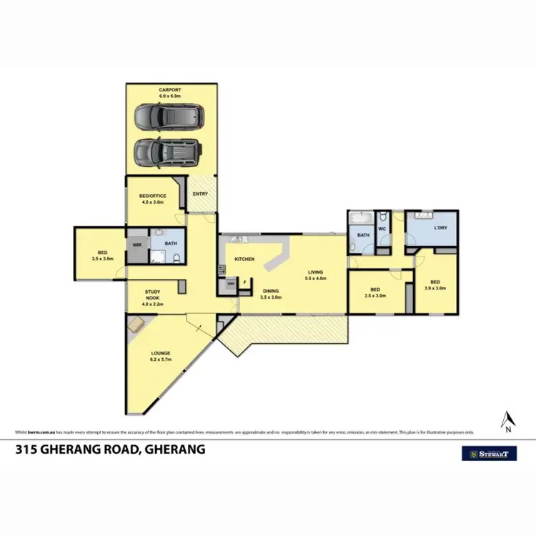 Floorplan of Homely rural property listing, 315 Gherang Road, Gherang VIC 3240