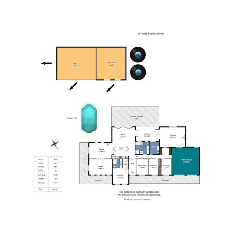 Floorplan of Homely house listing, 39 Ridley Road, Mannum SA 5238