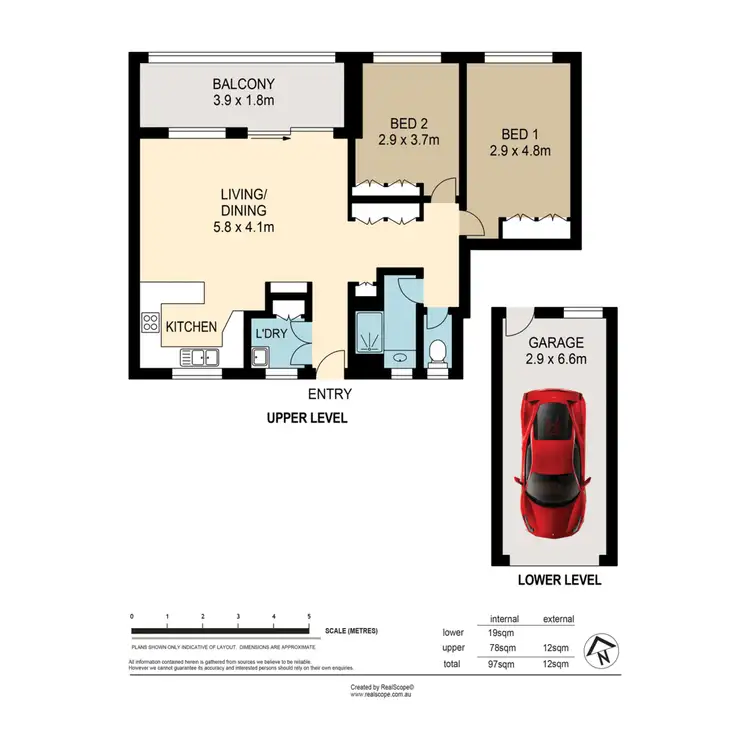 Floorplan of Homely apartment listing, 10/15 Bellevue Terrace, St Lucia QLD 4067