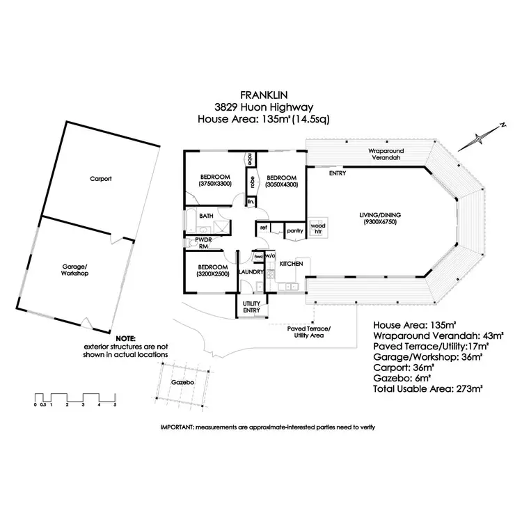 Floorplan of Homely house listing, 3829 Huon Highway, Franklin TAS 7113