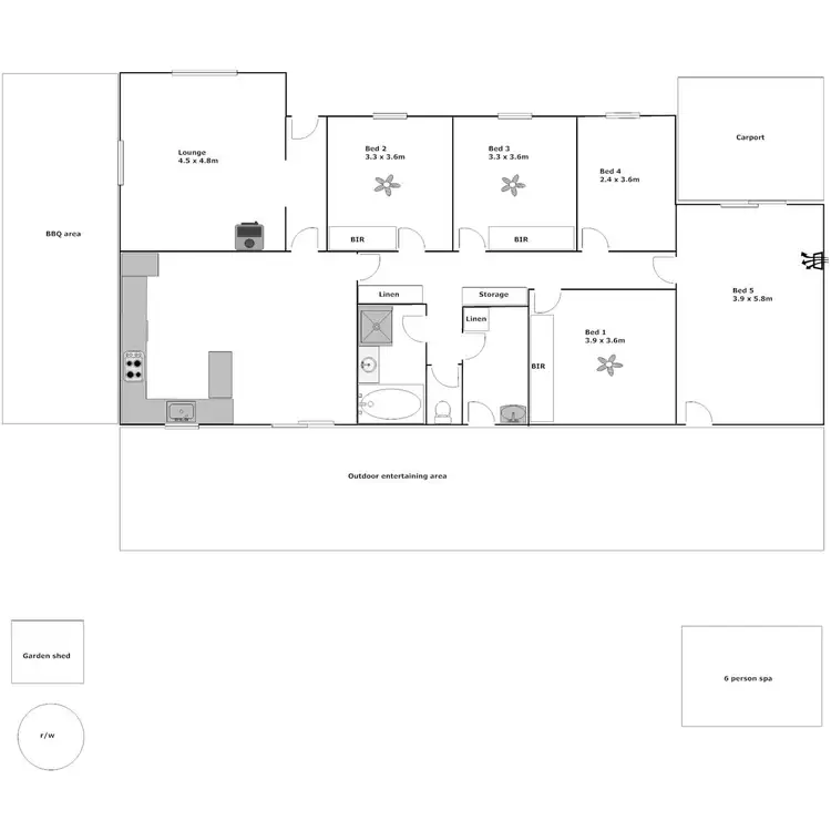 Floorplan of Homely house listing, 37 Eric Avenue, Port Lincoln SA 5606