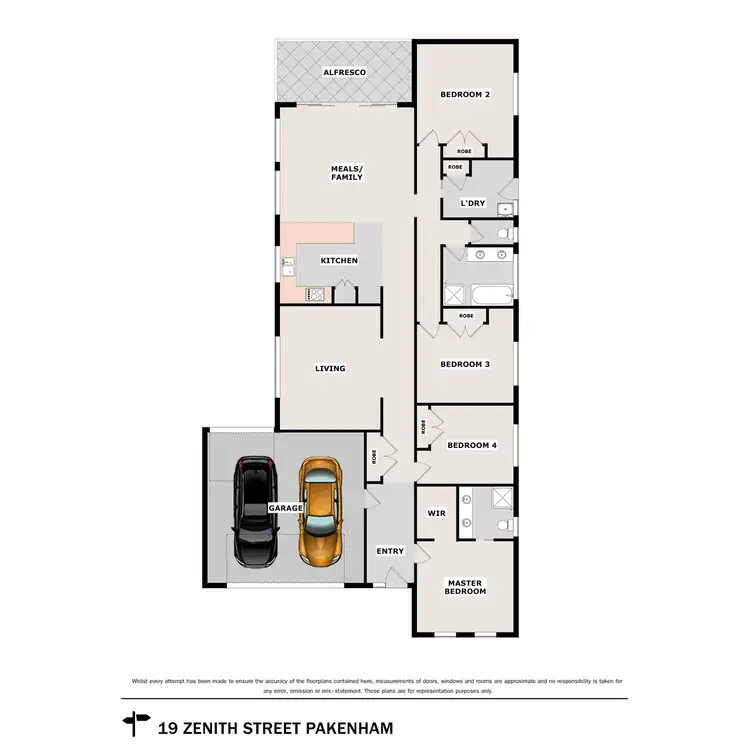 Floorplan of Homely house listing, 19 Zenith Street, Pakenham VIC 3810