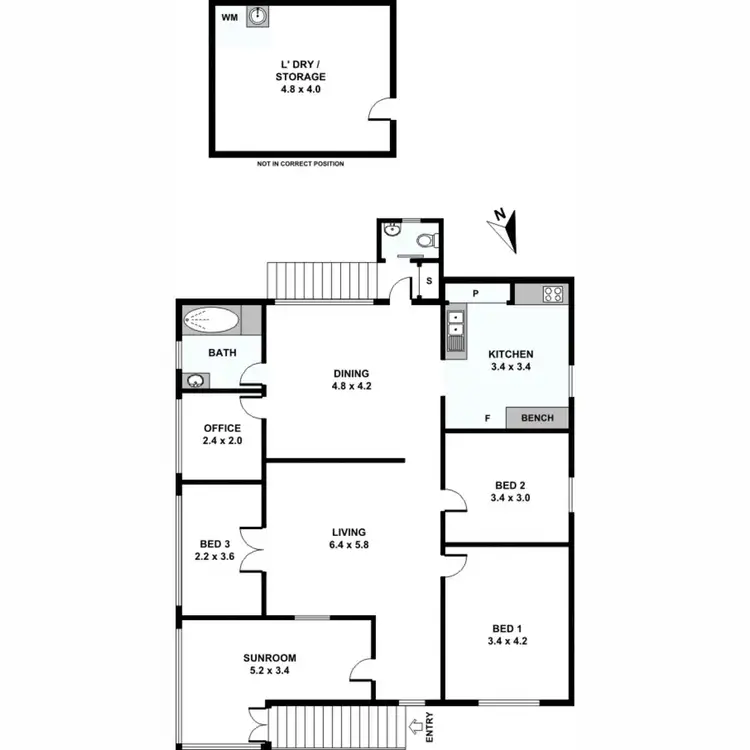 Floorplan of Homely house listing, 119 Brisbane Road, Booval QLD 4304