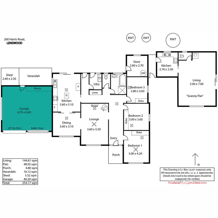 Floorplan of Homely house listing, 260 Harris Road, Lenswood SA 5240