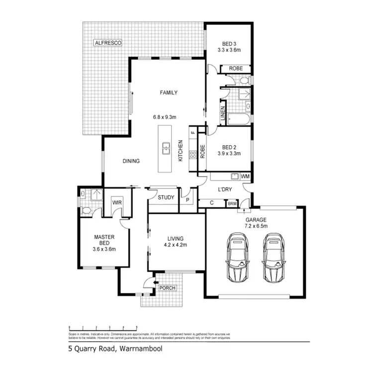 Floorplan of Homely house listing, 5 Quarry Road, Warrnambool VIC 3280