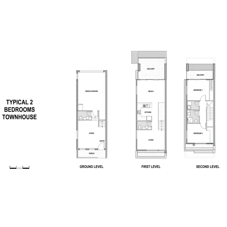 Floorplan of Homely townhouse listing, 23/1 Riverside Drive, South Morang VIC 3752