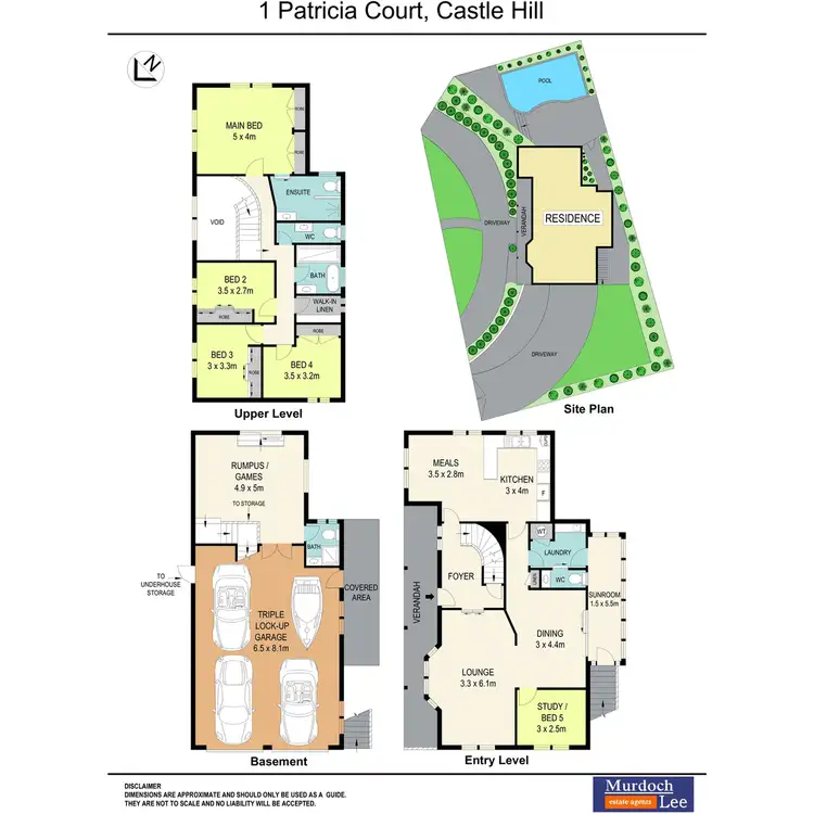 Floorplan of Homely house listing, 1 Patricia Court, Castle Hill NSW 2154
