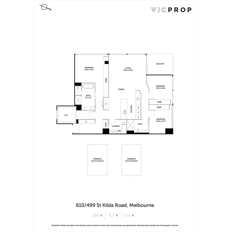 Floorplan of Homely apartment listing, 610/499 St Kilda Road, Melbourne VIC 3004
