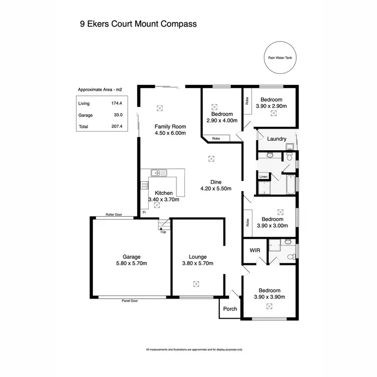 Floorplan of Homely house listing, 9 Ekers Court, Mount Compass SA 5210