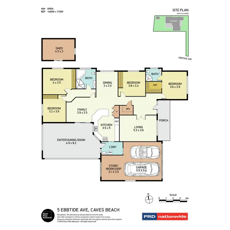 Floorplan of Homely house listing, 5 Ebbtide Avenue, Caves Beach NSW 2281