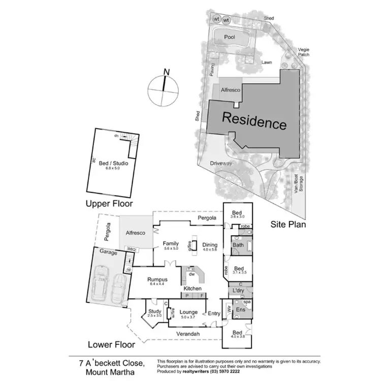 Floorplan of Homely house listing, 7 A'Beckett Close, Mount Martha VIC 3934