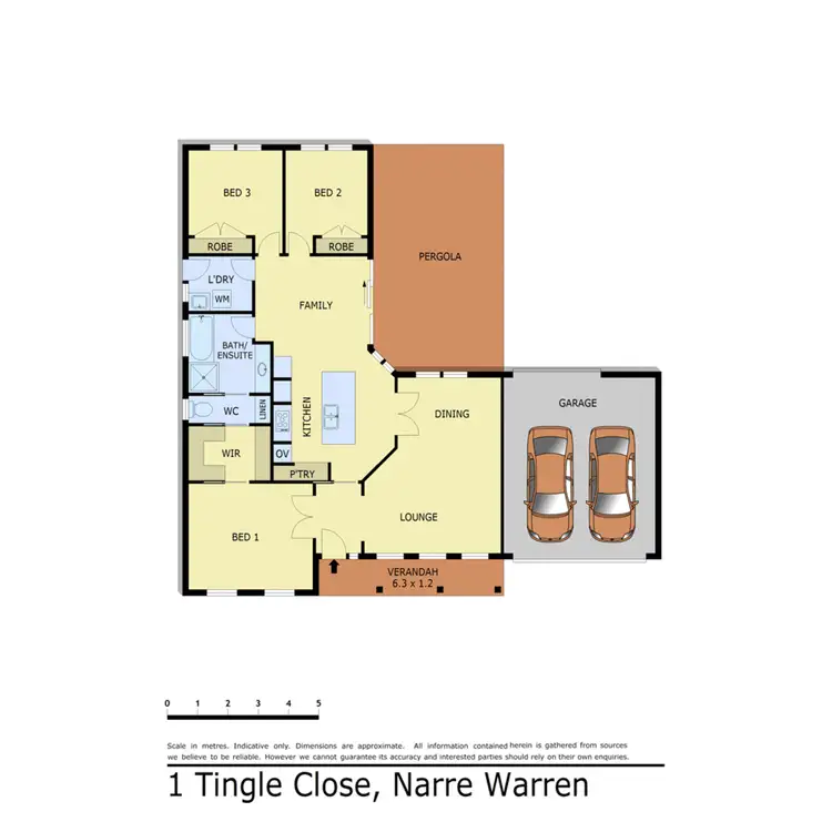 Floorplan of Homely house listing, 1 Tingle Close, Narre Warren VIC 3805