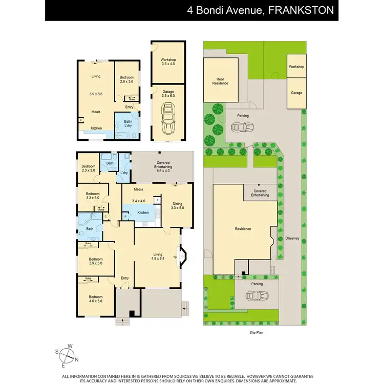 Floorplan of Homely house listing, 4 Bondi Avenue, Frankston VIC 3199