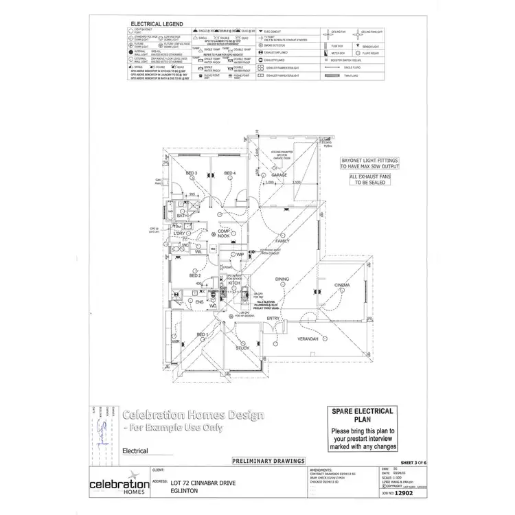 Floorplan of Homely land listing, 50 Cinnabar Drive, Eglinton WA 6034