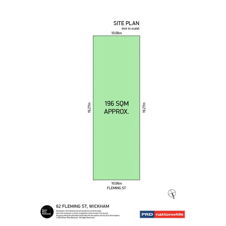 Floorplan of Homely land listing, 62 Fleming Street, Wickham NSW 2293