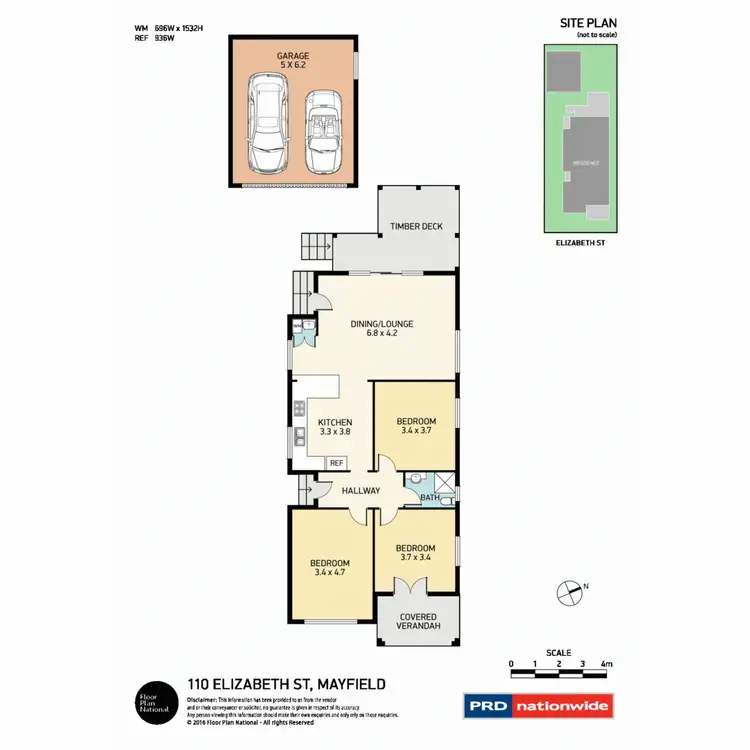 Floorplan of Homely house listing, 110 Elizabeth Street, Mayfield NSW 2304