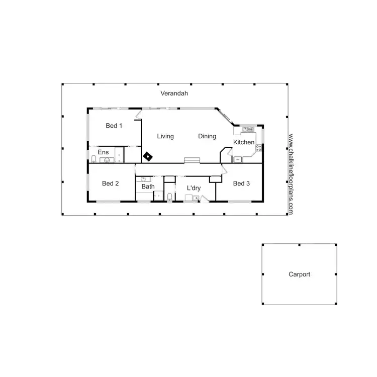 Floorplan of Homely rural property listing, 45 Bromfield Drive, Barwite VIC 3722