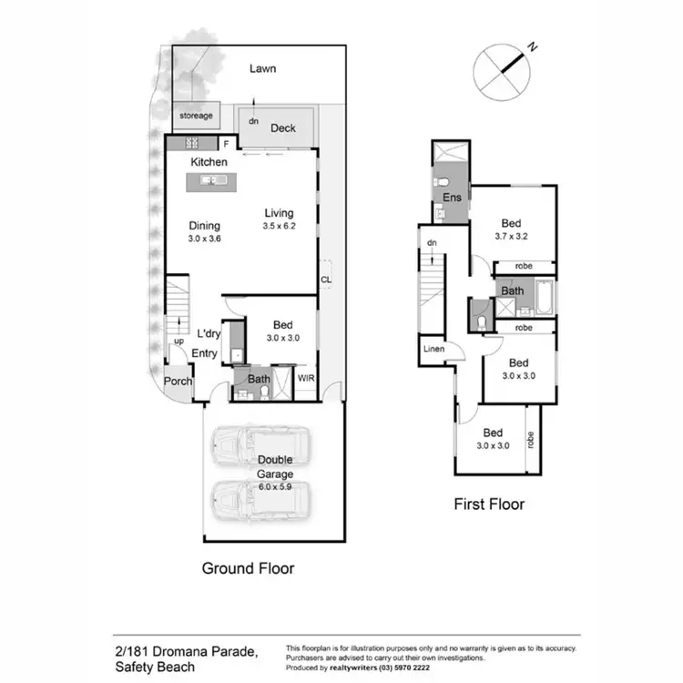 Floorplan of Homely house listing, 2/181 Dromana Parade, Safety Beach VIC 3936
