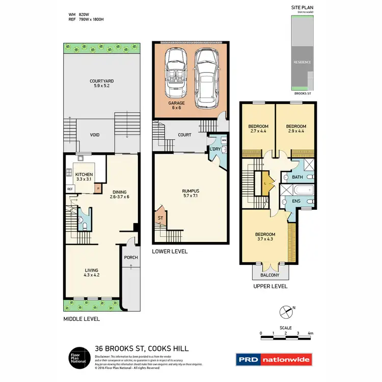 Floorplan of Homely house listing, 36 Brooks Street, Cooks Hill NSW 2300
