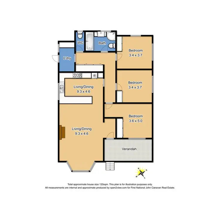 Floorplan of Homely house listing, 13 Chenery Street, Jamieson VIC 3723