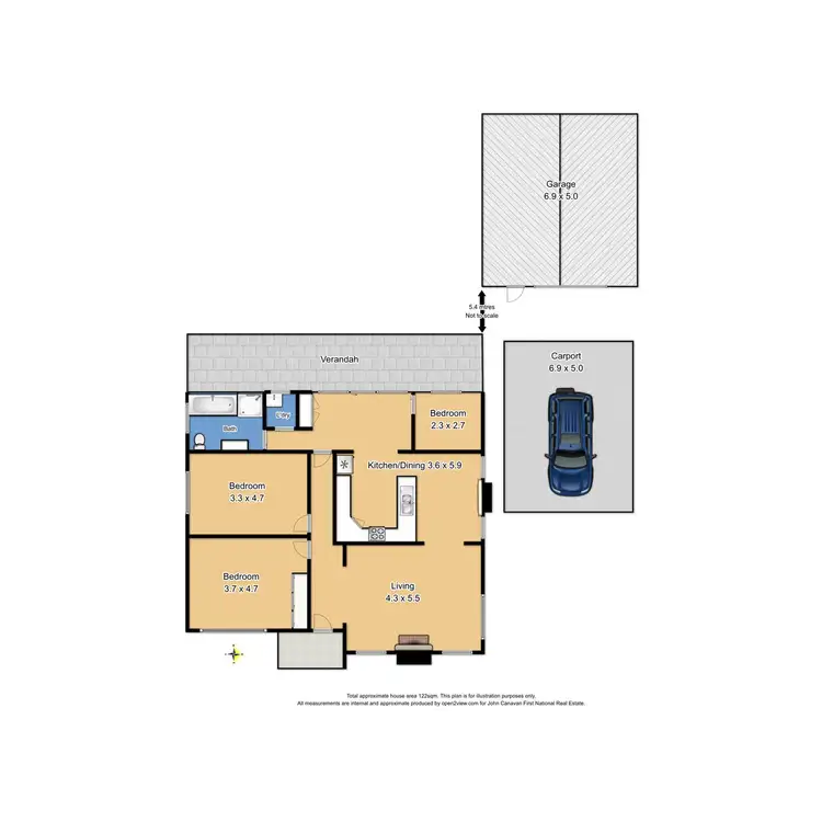 Floorplan of Homely house listing, 3 Reynolds Street, Mansfield VIC 3722