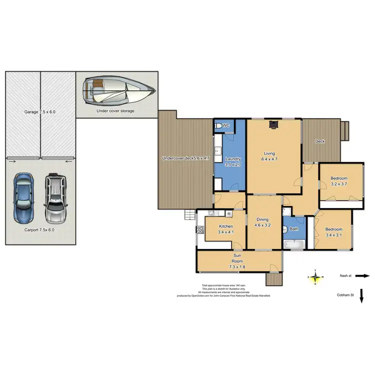 Floorplan of Homely house listing, 14 Nash Street, Jamieson VIC 3723