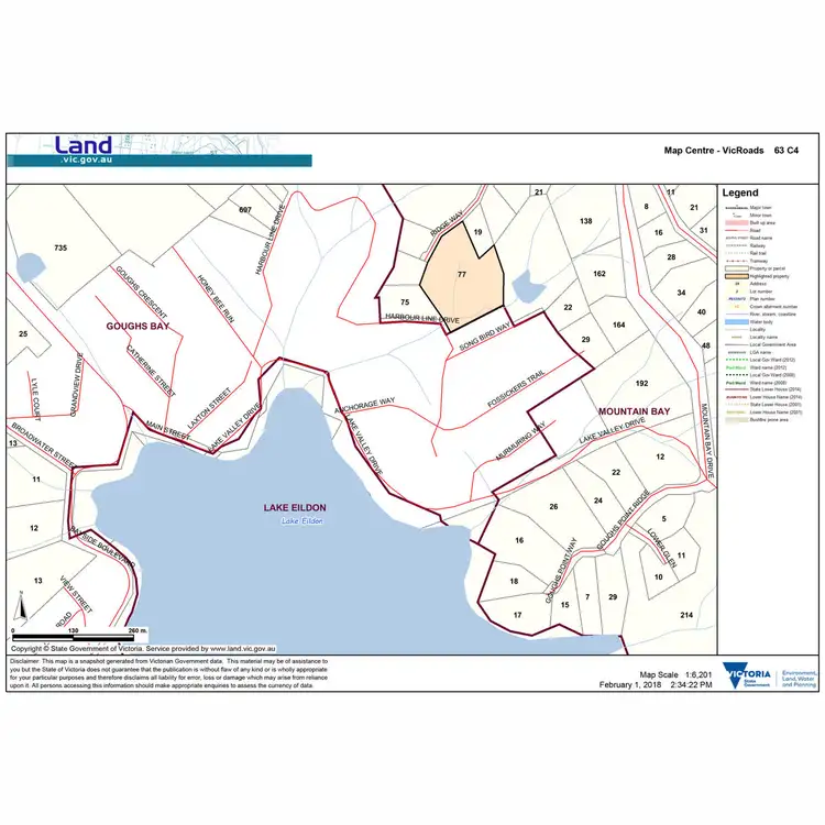 Floorplan of Homely land listing, 77 Harbour Line Drive, Goughs Bay VIC 3723