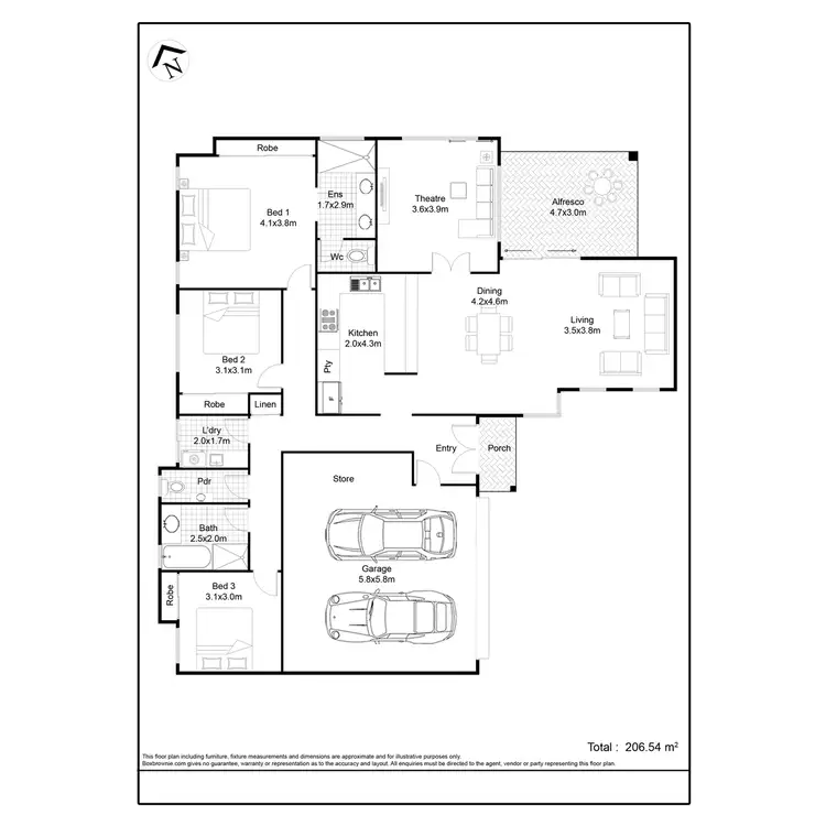 Floorplan of Homely house listing, 6A Dormans Road, Morley WA 6062