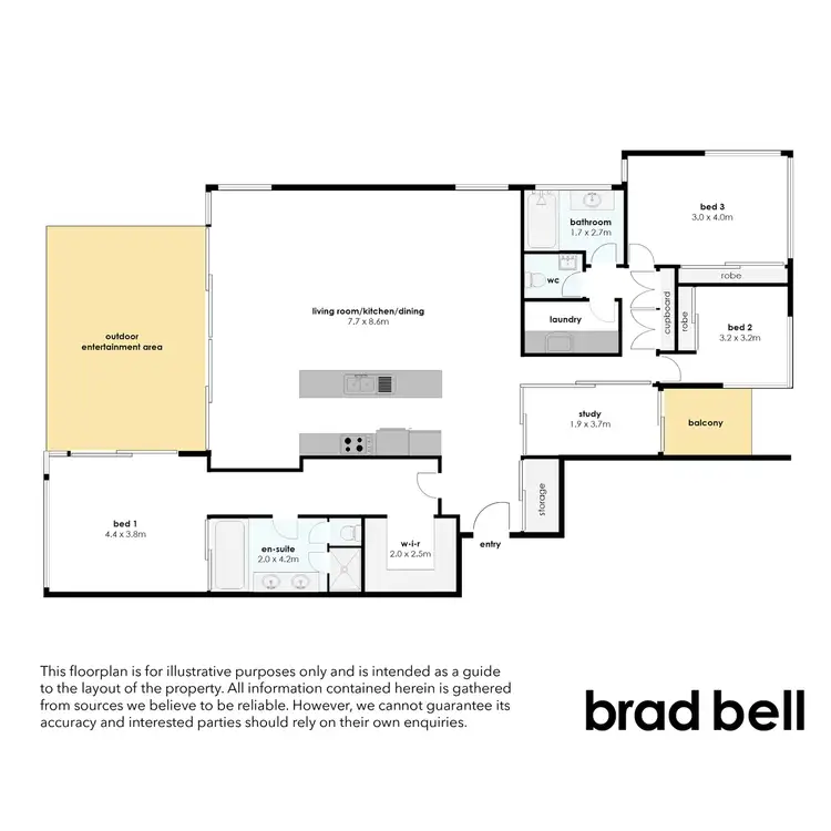 Floorplan of Homely apartment listing, 1404/323 Bayview Street, Hollywell QLD 4216