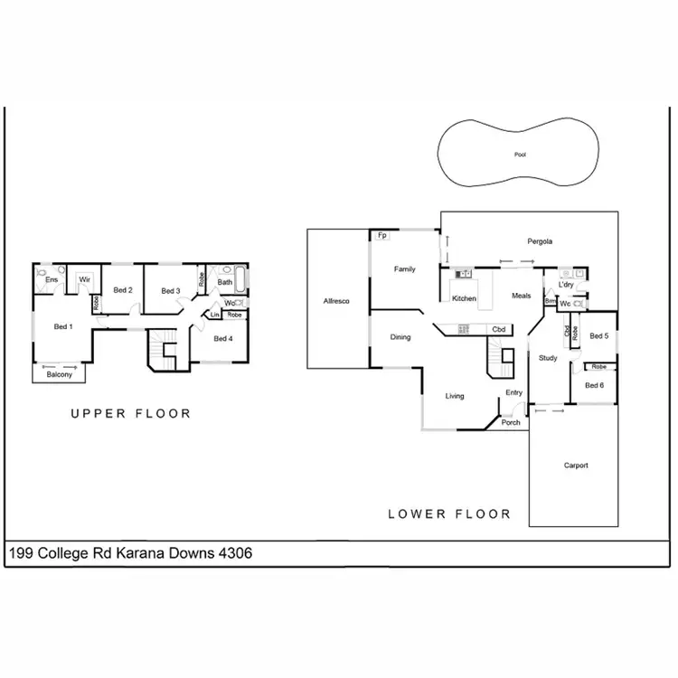 Floorplan of Homely house listing, 199 College Road, Karana Downs QLD 4306