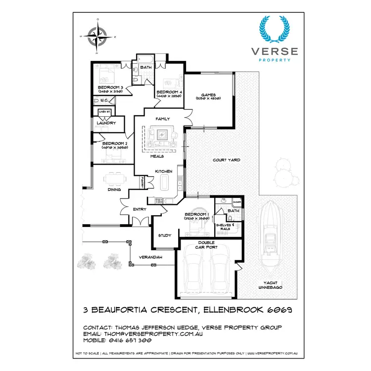 Floorplan of Homely house listing, 3 Beaufortia Crescent, Ellenbrook WA 6069