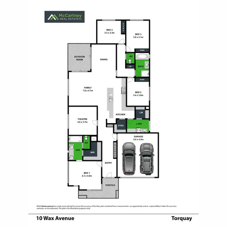 Floorplan of Homely house listing, 10 Wax Avenue, Torquay VIC 3228