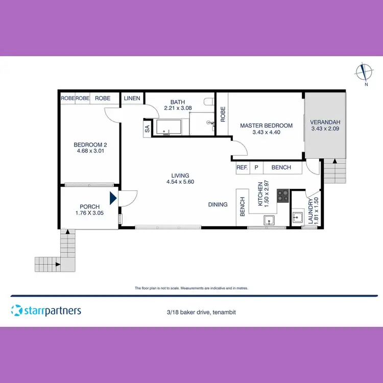 Floorplan of Homely unit listing, 3/18 Baker Drive, Tenambit NSW 2323