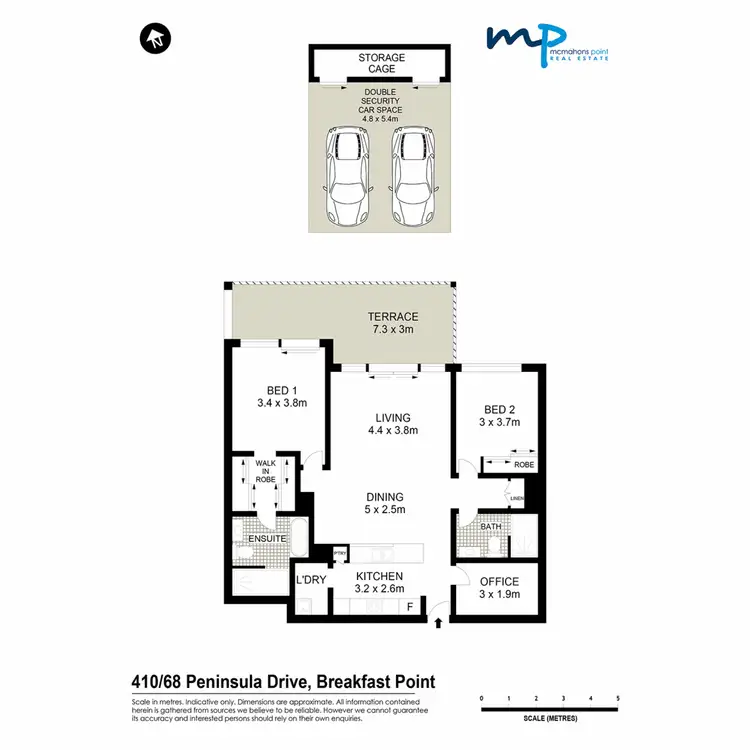 Floorplan of Homely apartment listing, 410/68 Peninsula Drive, Breakfast Point NSW 2137