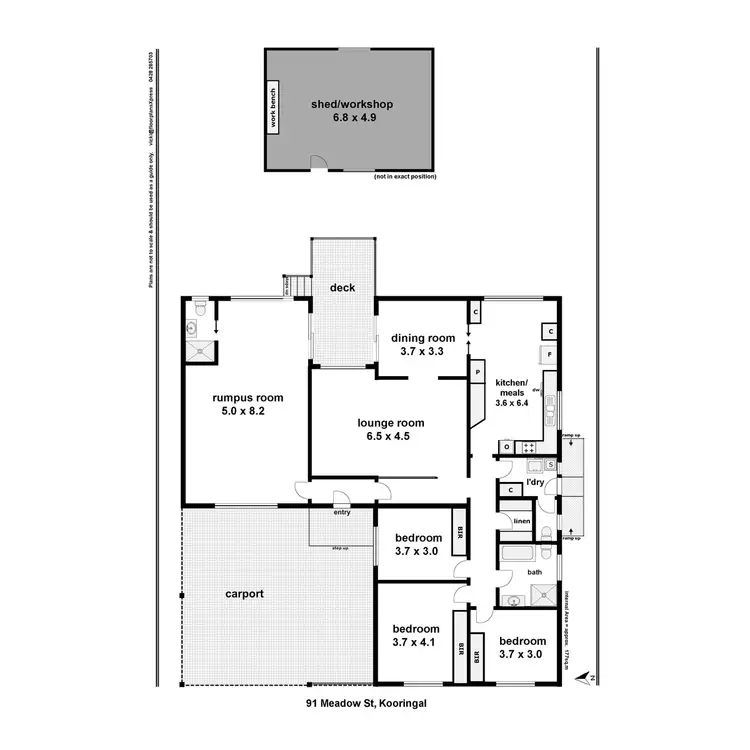 Floorplan of Homely house listing, 91 Meadow Street, Kooringal NSW 2650