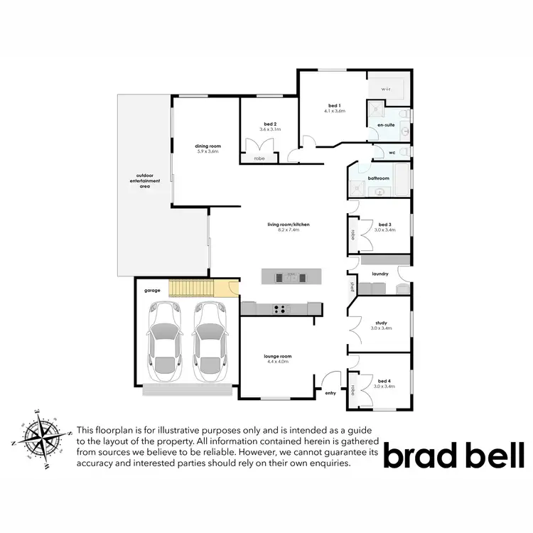 Floorplan of Homely house listing, 15 Mozart Place, Mackenzie QLD 4156