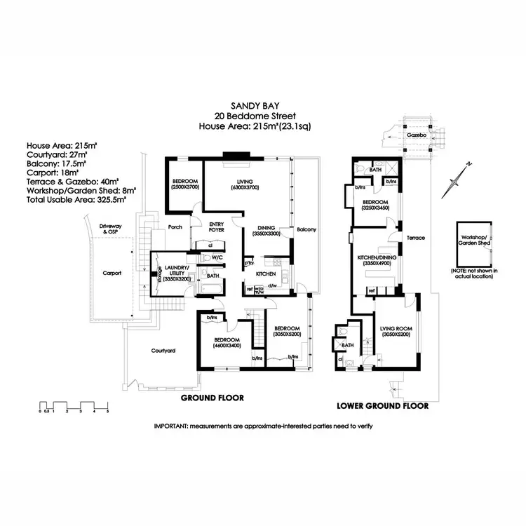 Floorplan of Homely house listing, 20 Beddome Street, Sandy Bay TAS 7005