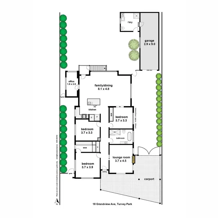 Floorplan of Homely house listing, 18 Grandview Avenue, Turvey Park NSW 2650